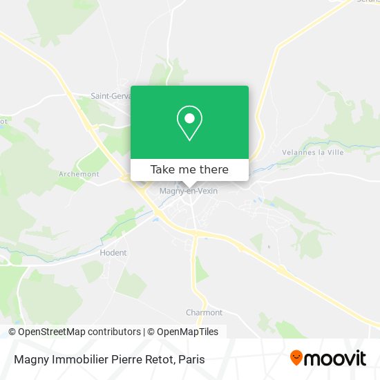 Magny Immobilier Pierre Retot map