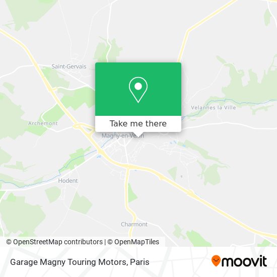 Mapa Garage Magny Touring Motors