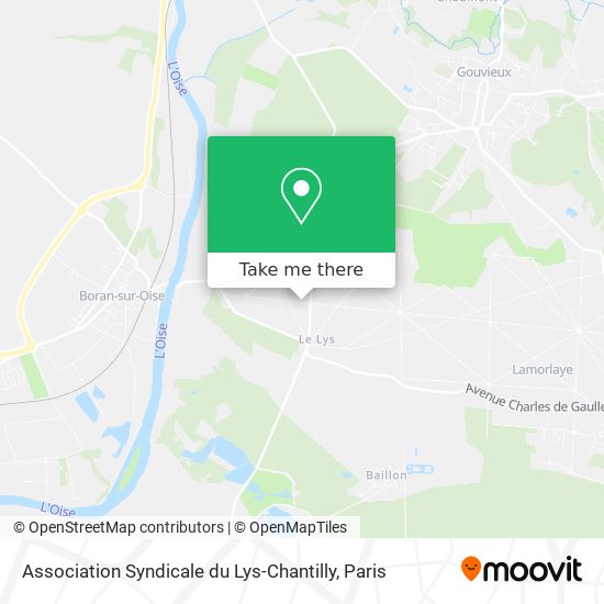 Mapa Association Syndicale du Lys-Chantilly