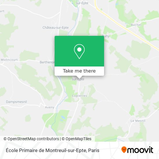 Mapa École Primaire de Montreuil-sur-Epte