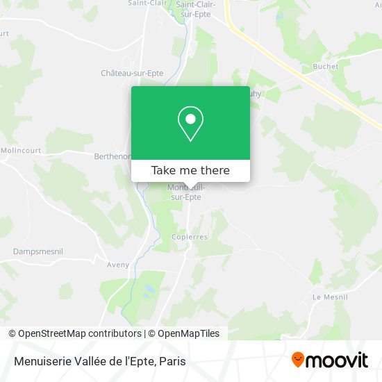 Menuiserie Vallée de l'Epte map