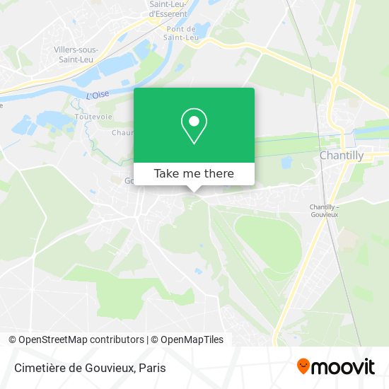 Cimetière de Gouvieux map
