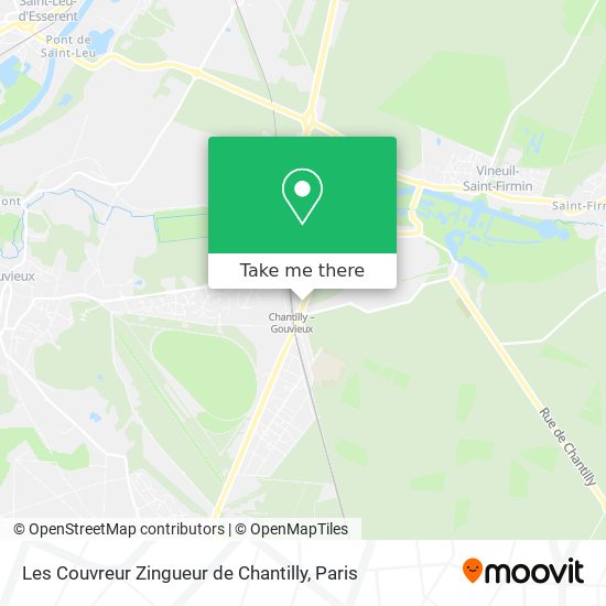 Mapa Les Couvreur Zingueur de Chantilly