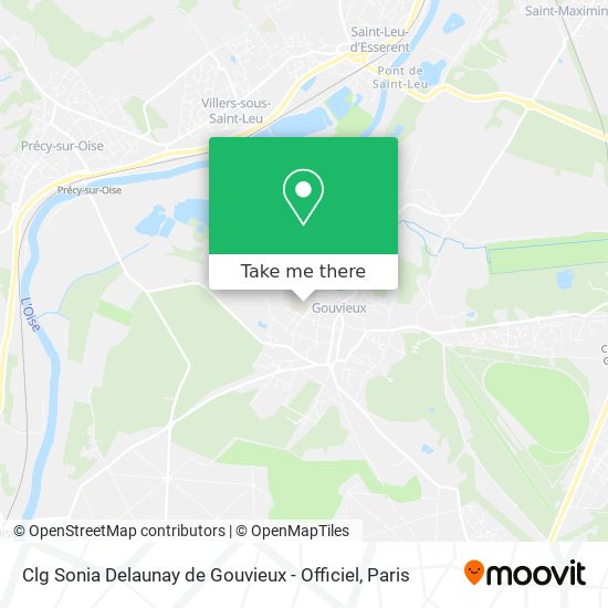 Mapa Clg Sonia Delaunay de Gouvieux - Officiel