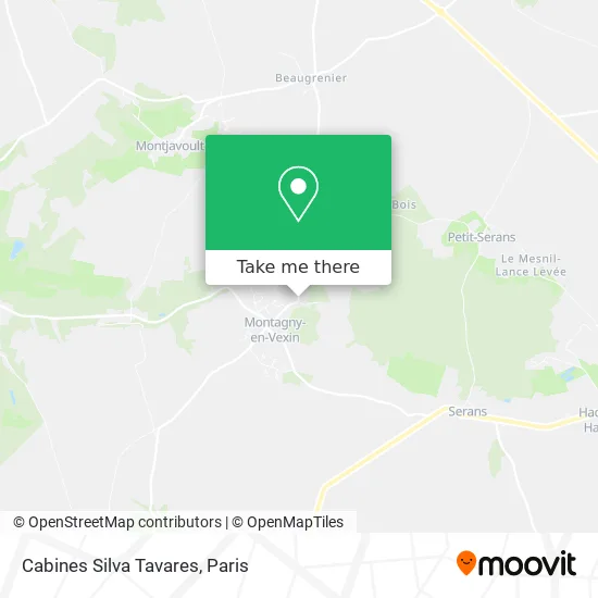 Cabines Silva Tavares map