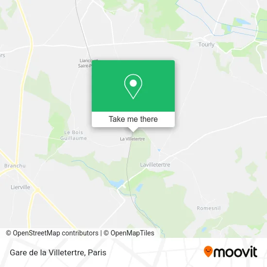 Gare de la Villetertre map