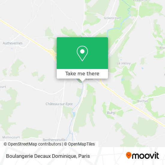 Mapa Boulangerie Decaux Dominique