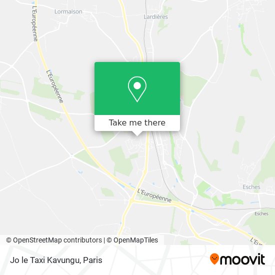Jo le Taxi Kavungu map