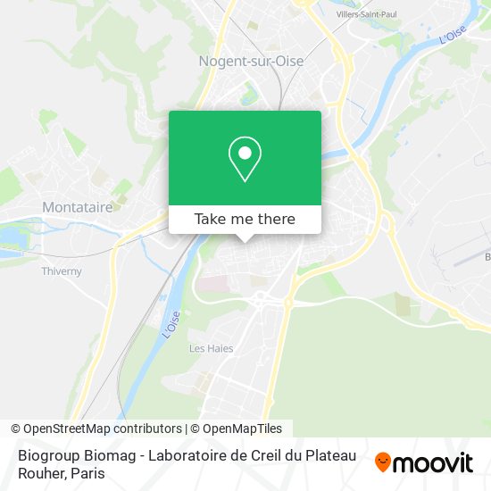 Biogroup Biomag - Laboratoire de Creil du Plateau Rouher map