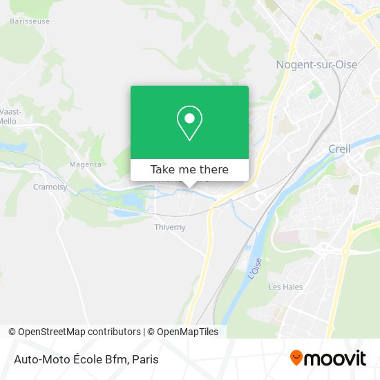Auto-Moto École Bfm map