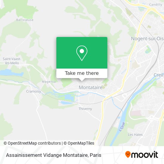 Mapa Assainissement Vidange Montataire