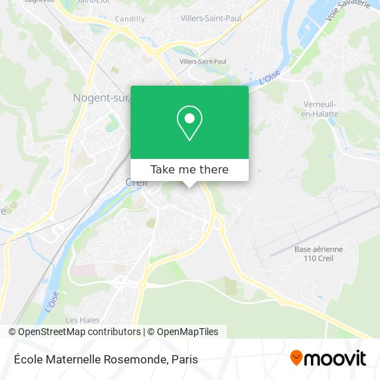 Mapa École Maternelle Rosemonde