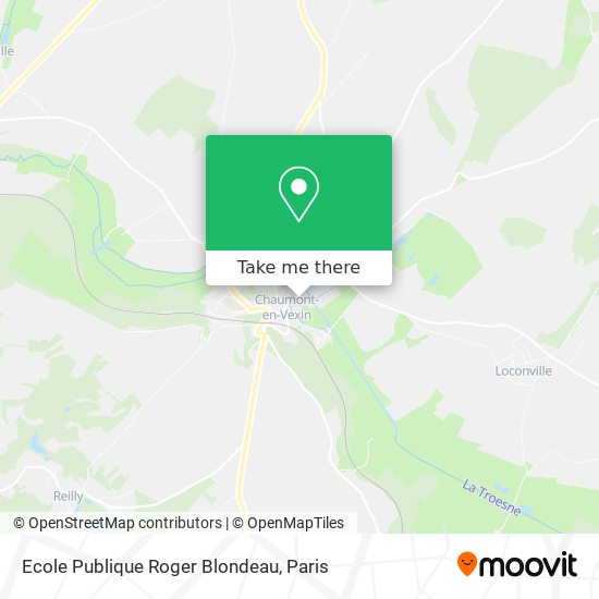 Mapa Ecole Publique Roger Blondeau