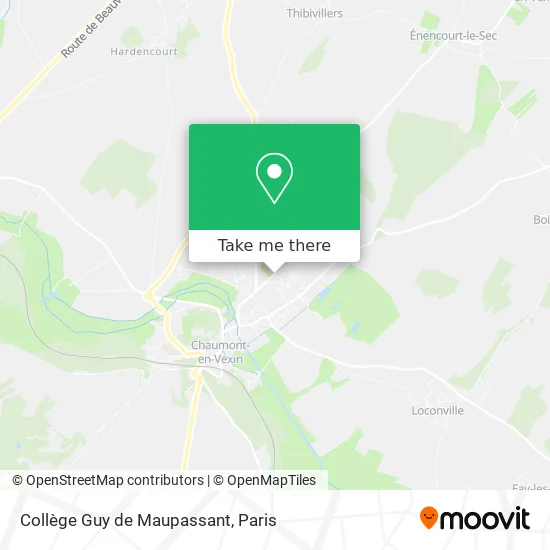 Mapa Collège Guy de Maupassant