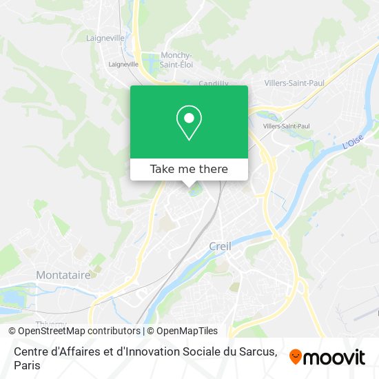 Centre d'Affaires et d'Innovation Sociale du Sarcus map