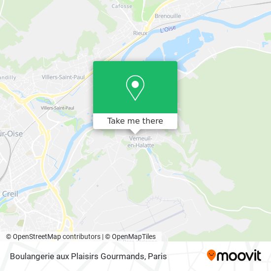 Boulangerie aux Plaisirs Gourmands map