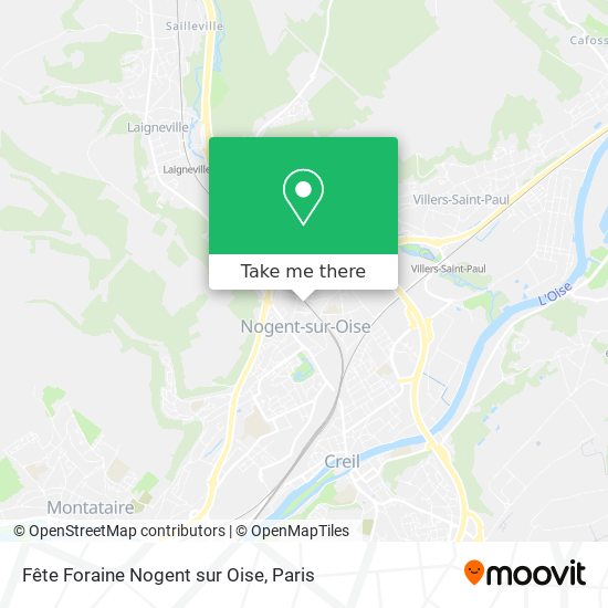Fête Foraine Nogent sur Oise map
