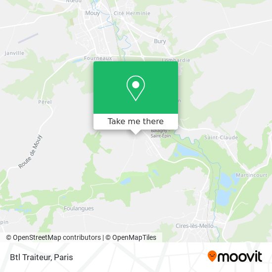 Btl Traiteur map