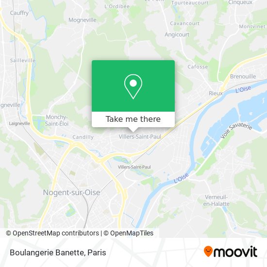 Mapa Boulangerie Banette