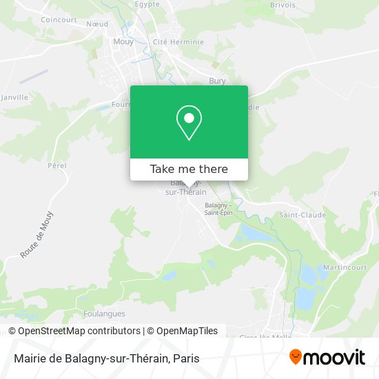 Mairie de Balagny-sur-Thérain map
