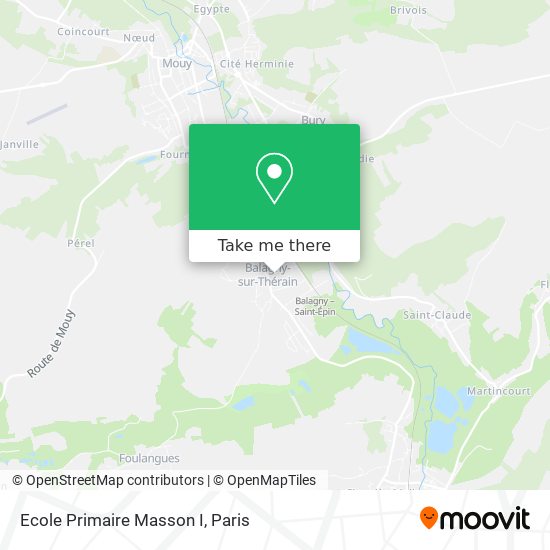 Mapa Ecole Primaire Masson I