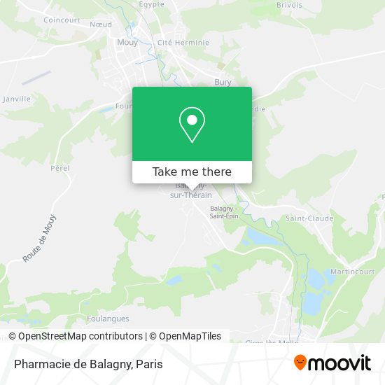 Pharmacie de Balagny map