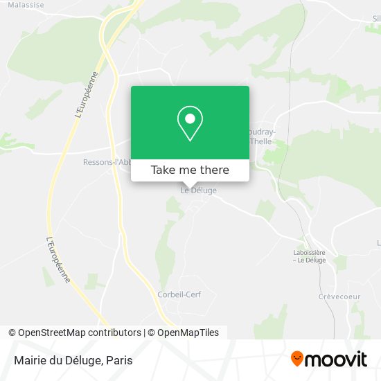 Mairie du Déluge map