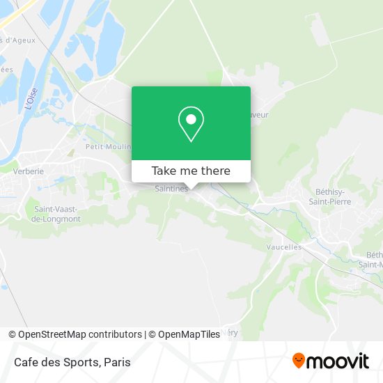 Mapa Cafe des Sports