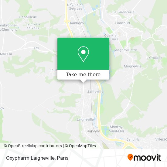 Oxypharm Laigneville map