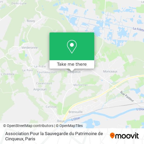 Association Pour la Sauvegarde du Patrimoine de Cinqueux map