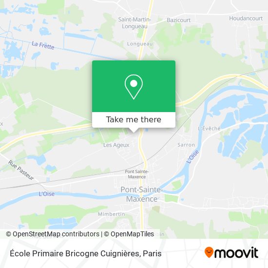 Mapa École Primaire Bricogne Cuignières