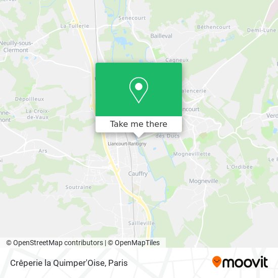 Crêperie la Quimper'Oise map