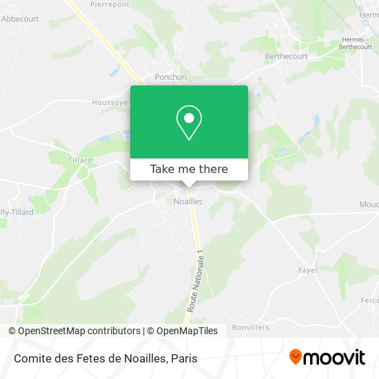 Comite des Fetes de Noailles map