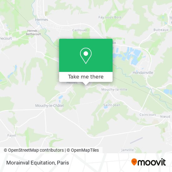 Mapa Morainval Equitation