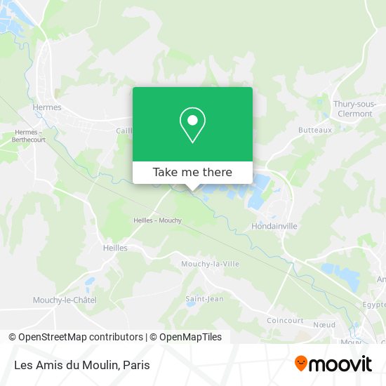 Les Amis du Moulin map