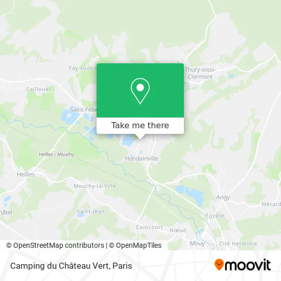 Camping du Château Vert map