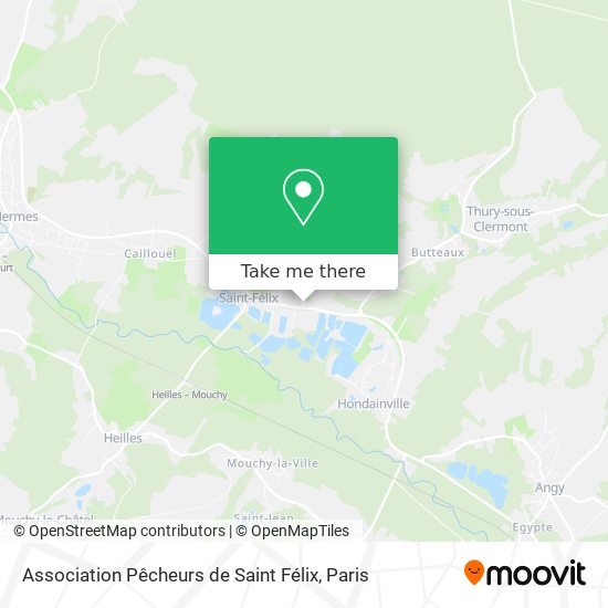 Mapa Association Pêcheurs de Saint Félix