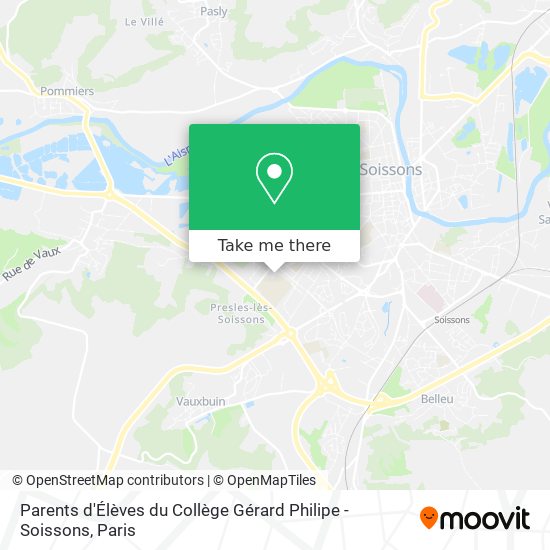 Mapa Parents d'Élèves du Collège Gérard Philipe - Soissons