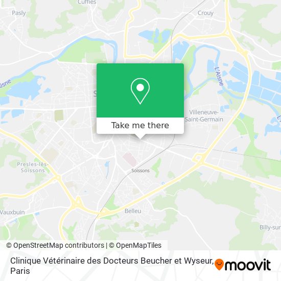 Clinique Vétérinaire des Docteurs Beucher et Wyseur map