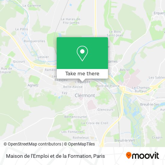 Mapa Maison de l'Emploi et de la Formation