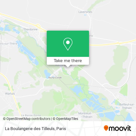 La Boulangerie des Tilleuls map