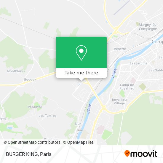 BURGER KING map