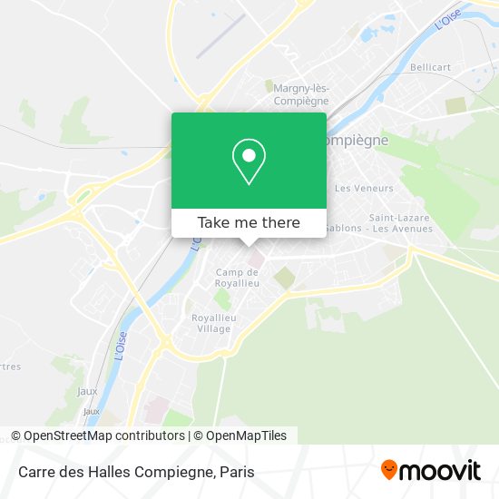 Carre des Halles Compiegne map
