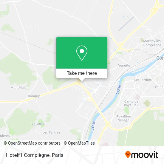 Hotelf1 Compiègne map