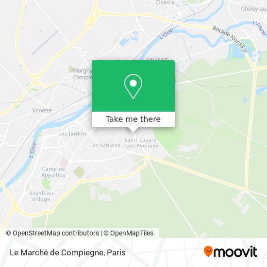 Le Marché de Compiegne map