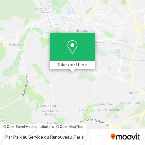 Psr Paix au Service du Renouveau map