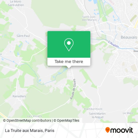 Mapa La Truite aux Marais