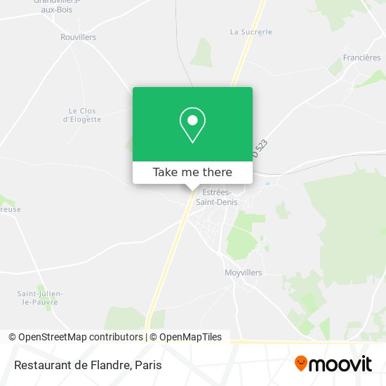 Restaurant de Flandre map