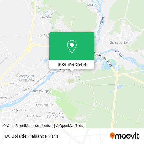 Mapa Du Bois de Plaisance