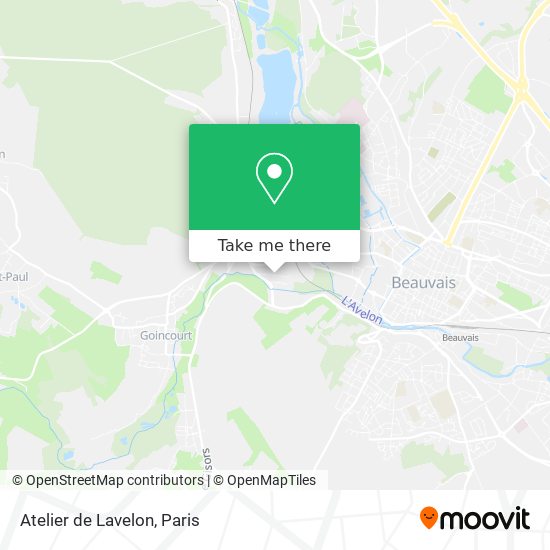 Atelier de Lavelon map